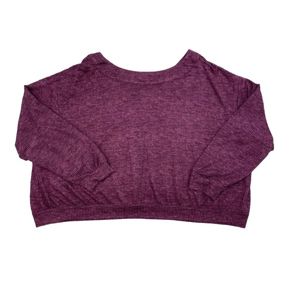 Jockey Lounge Sweater Sz 3X Ribbed Microfiber Stretch Button Up Maroon L/S NWT - Picture 6 of 10